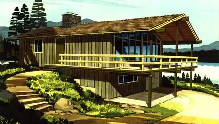 image of beach house plan 1277